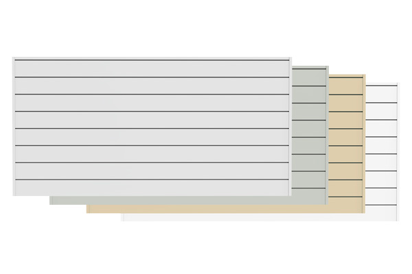 CrownWall PVC Panel Kit (4ft x 8ft). CW684WHT-K. CrownWall is the core of our organizational system. Cut the clutter with the strongest and most stylish slatwall on the market! Reclaim valuable square footage by maximizing usable wall space to fit your unique needs. Our modular design means no space is too great or too small.